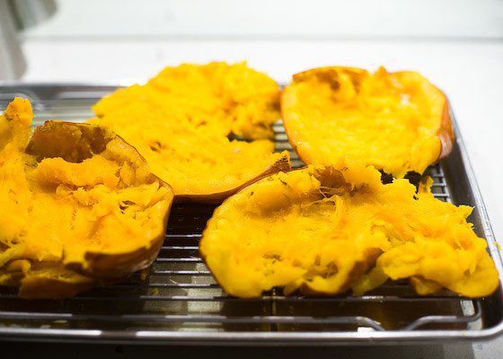 Pumpkins after squeezing