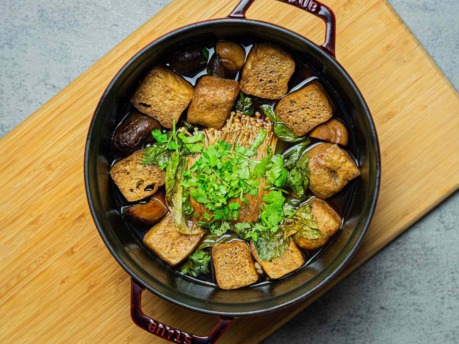 Overhead view of Bak Kut Teh 