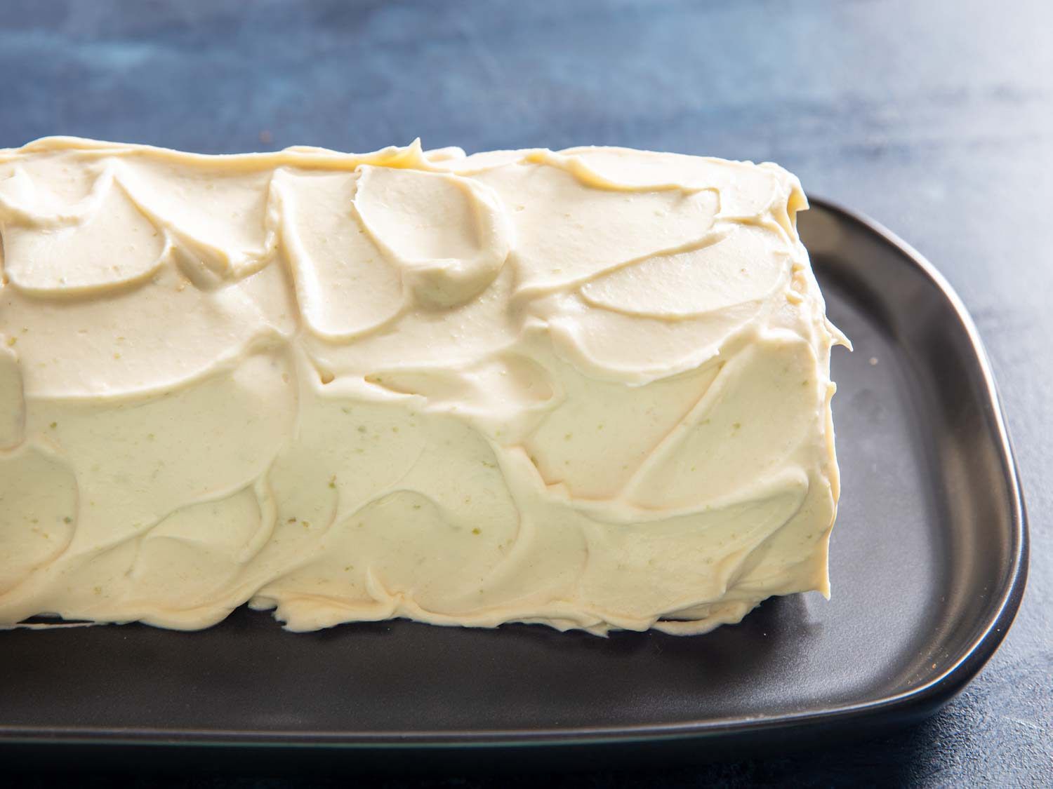 Exterior of a frosted jelly roll