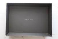 The LloydPans Kitchenware 10 by 14 Inch Detroit Style Pizza Pan empty