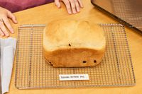 Bread made in the Zojirushi Home Bakery Virtuoso Plus Bread Maker on a rack