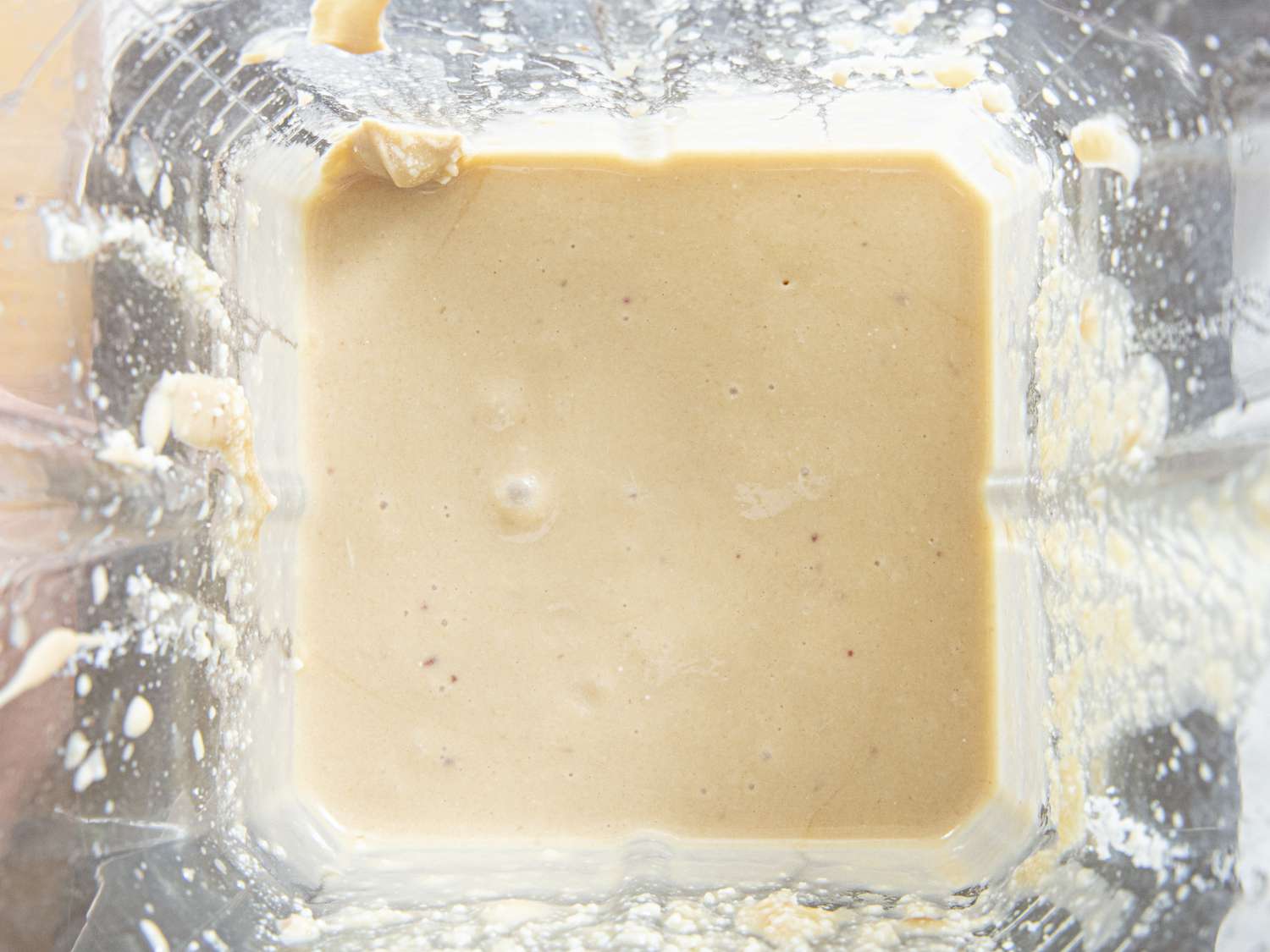 Overhead view of blended caesar