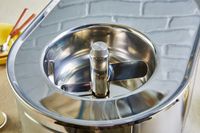 A close up of the churner on the Lello 4080 Musso Lussino