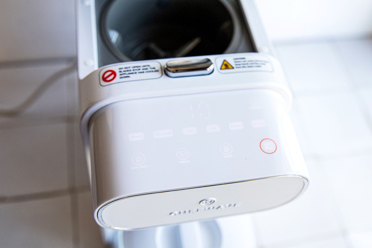 view of the top of chefwave with display panel