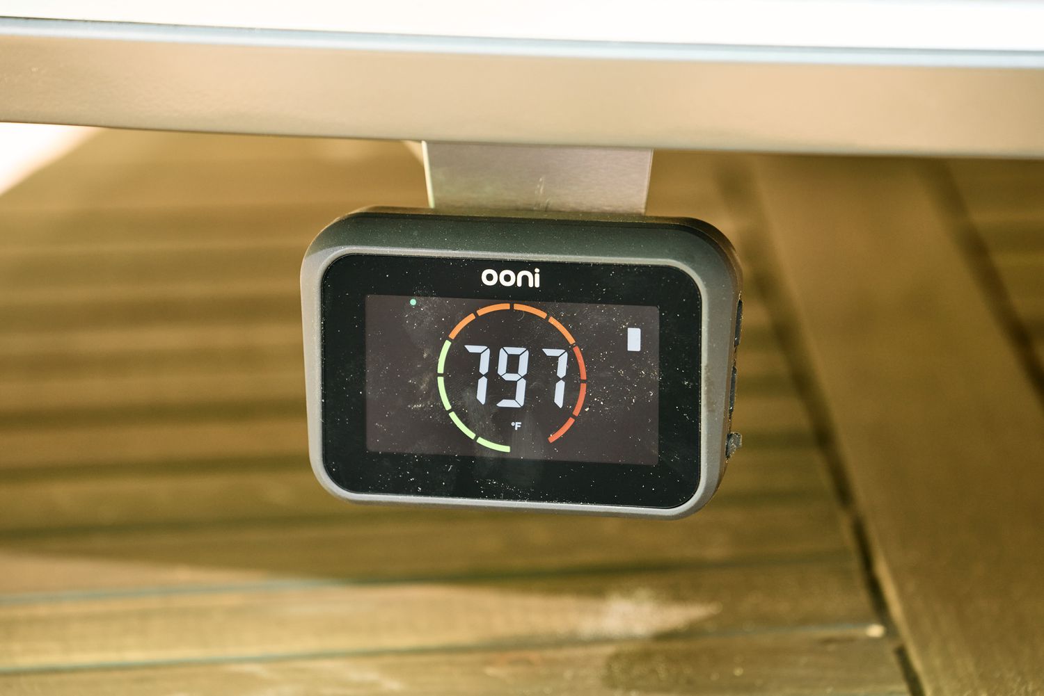 The digital display on the Ooni Koda 2 Max Gas Powered Pizza Oven