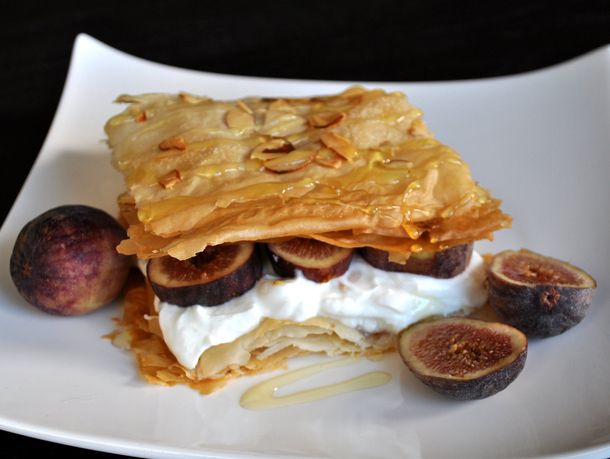 Fig, Phyllo, Honey Breakfast Stacks