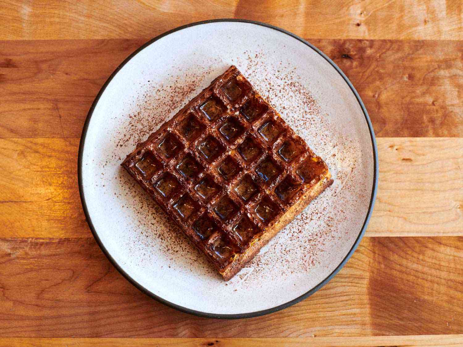 A waffle served at Coquine