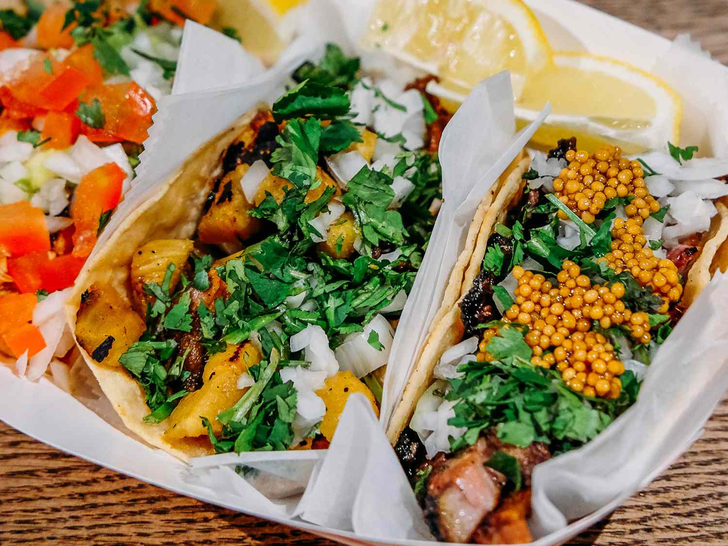 Tacos at Delicatessen Taco.