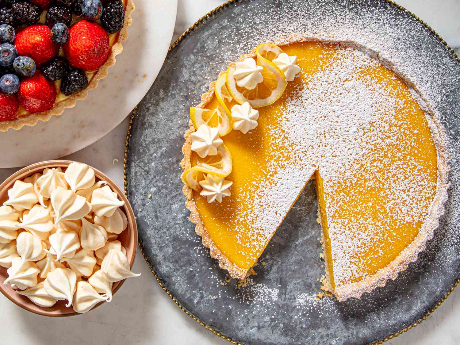 Overhead view of Lemon Tart 