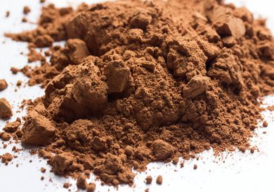 A pile of cocoa powder