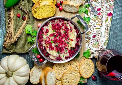 20181216-cranberry-jalapeno-baked-brie-overhead-morgan-eisenberg