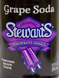 Stewart's grape soda