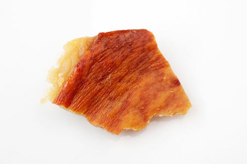 Crisp pork skin cooked at 375 degrees.