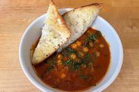 Purple Carrot meal - soup in a bowl