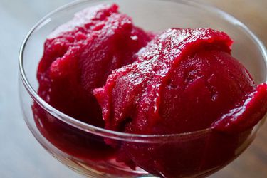 Cranberry and Lillet Rouge Sorbet