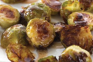 Browned Brussels with Maple Butter