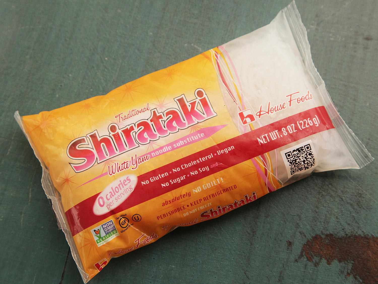 A bag of Shirataki noodles.
