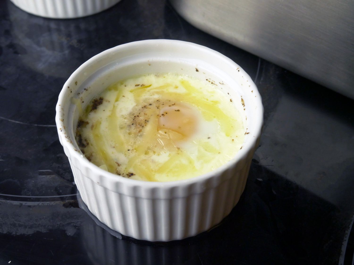 CB ramekin with baked egg