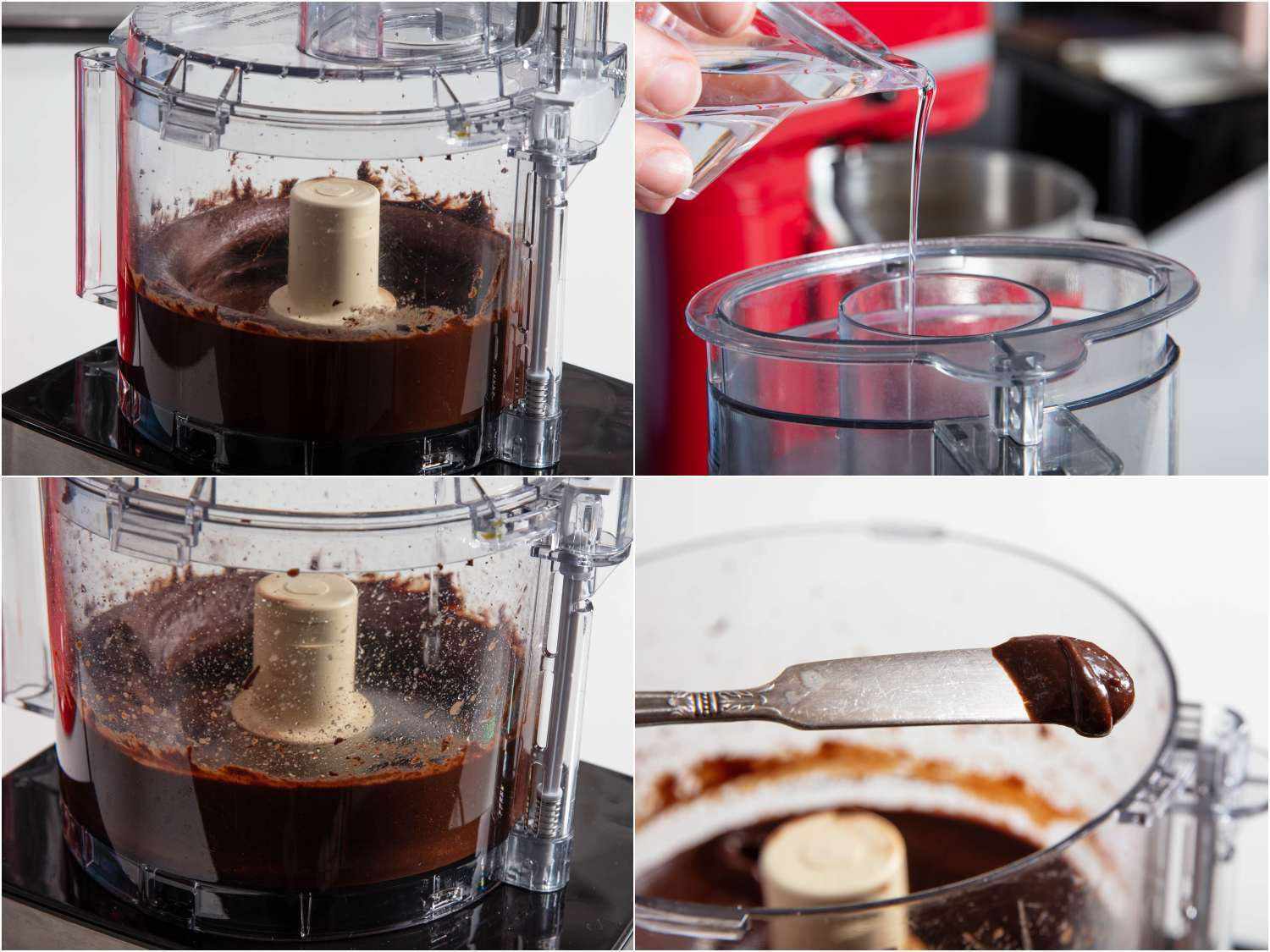 Collage of carefully adding water to dissolve the brittle bits while retaining the emulsion.