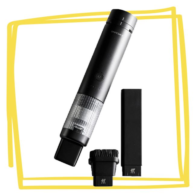 Cordless mini vacuum cleaner with accessories