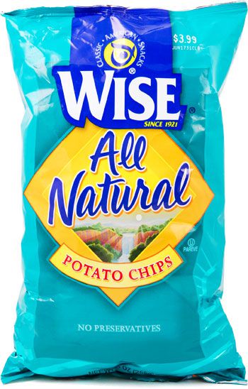 A bag of Wise potato chips. 