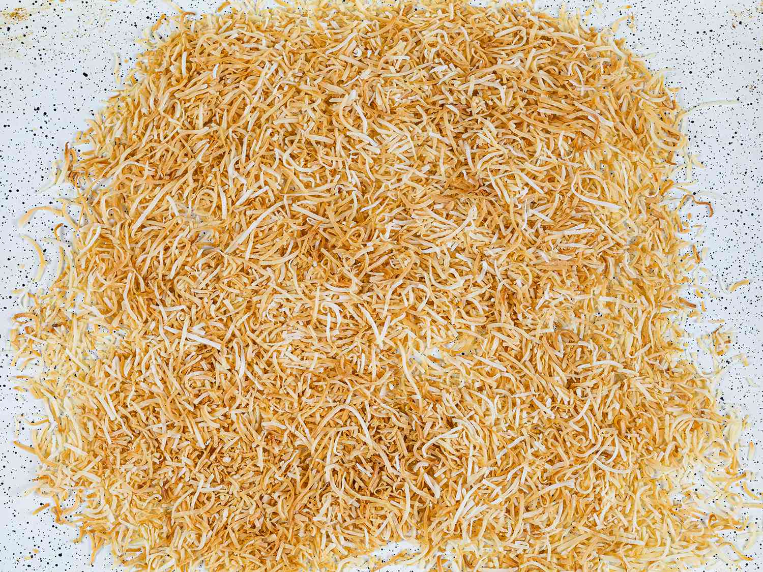 Toasted shredded coconut.