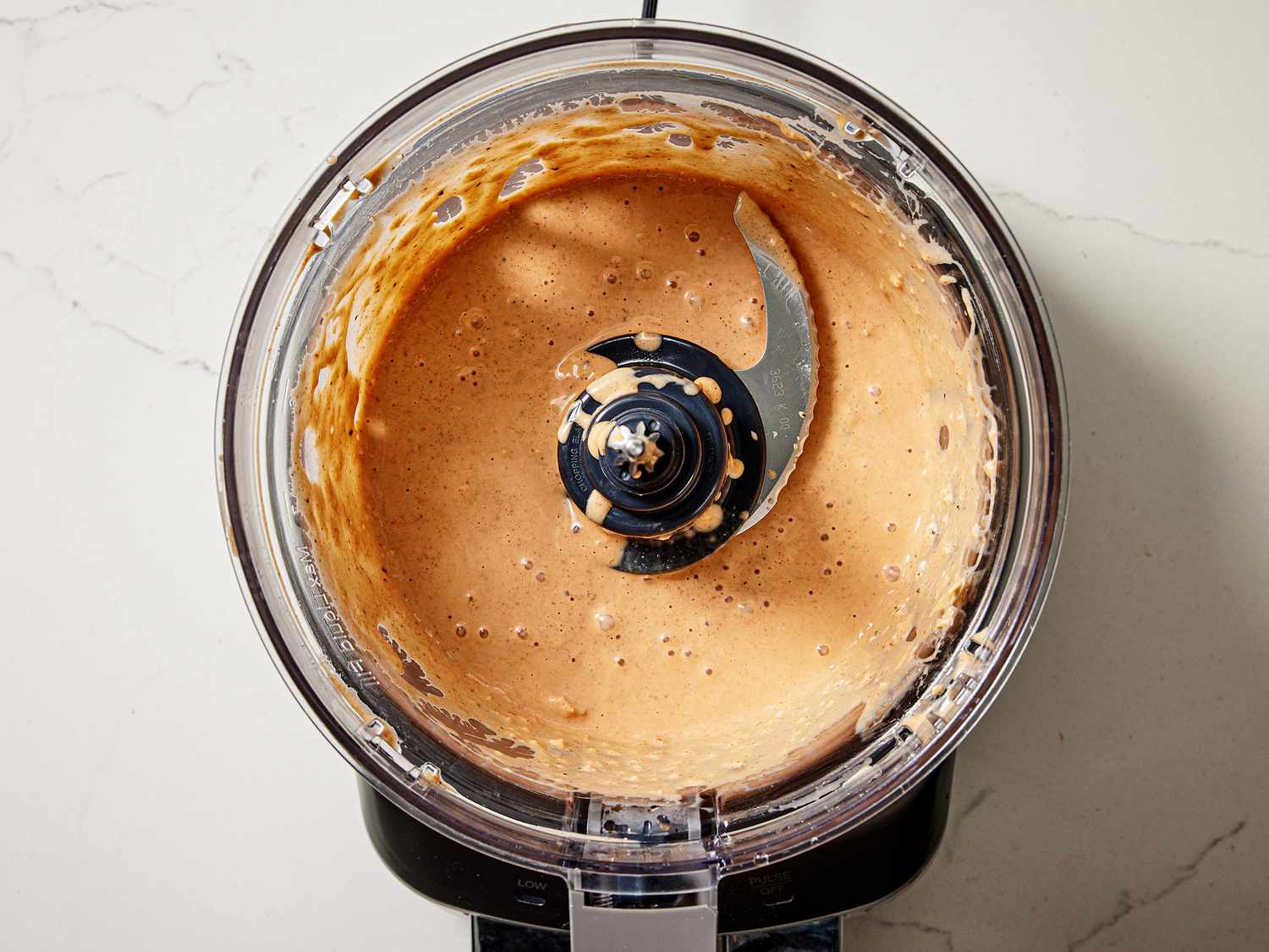 Comeback sauce blended together in a food processor