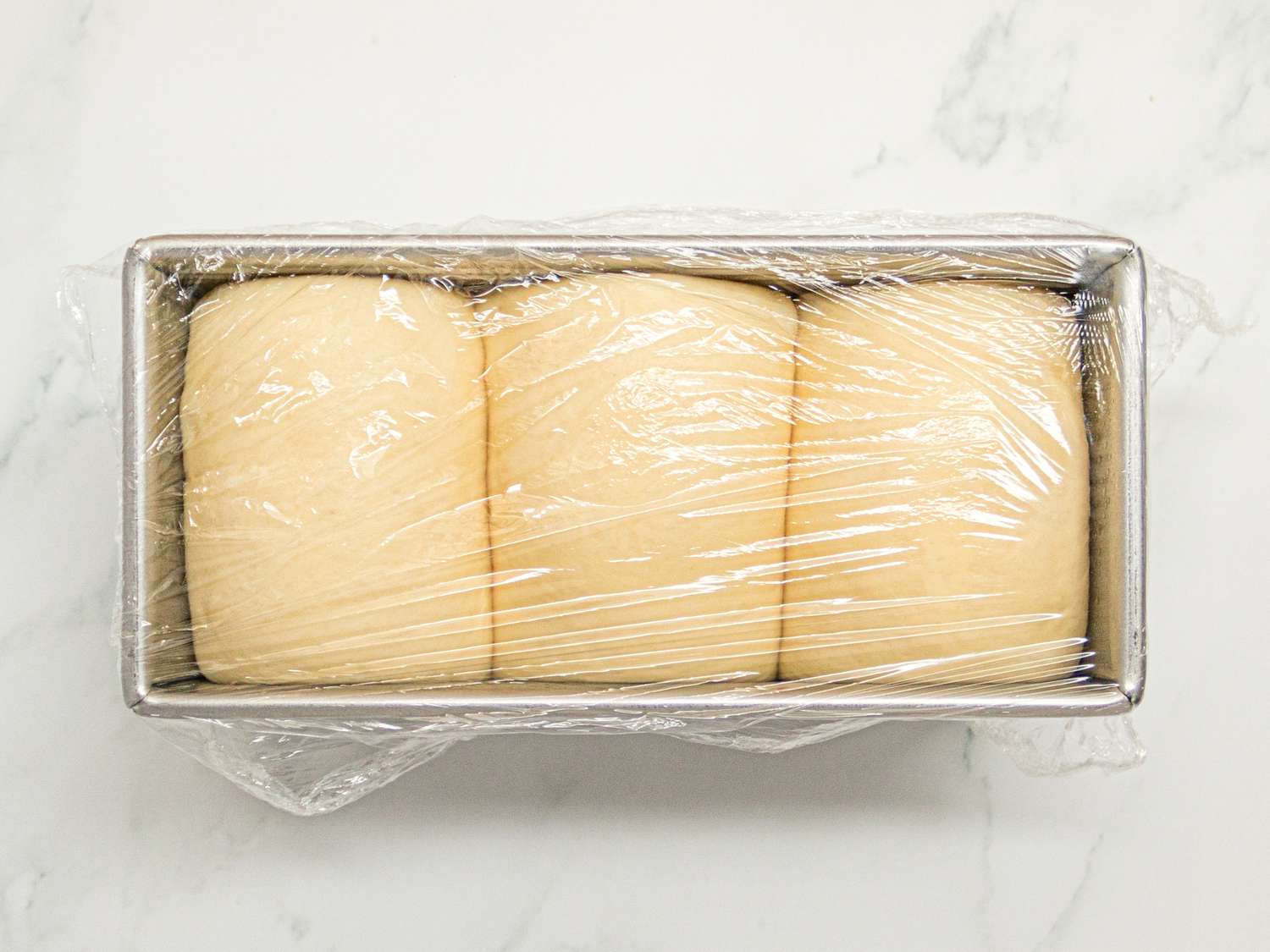 Overhead view of rolls proofed 