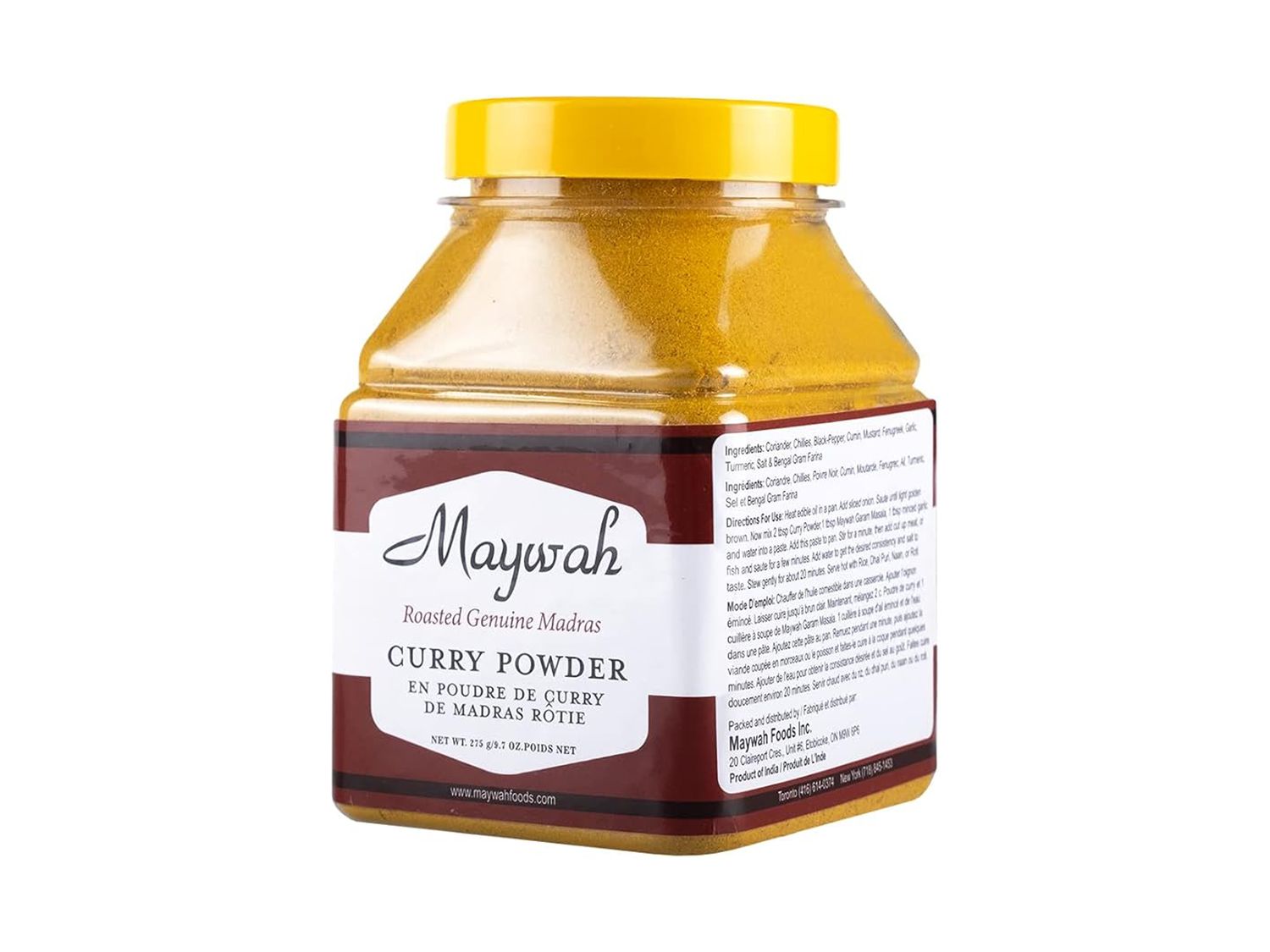 Bottle of Maywah curry powder 