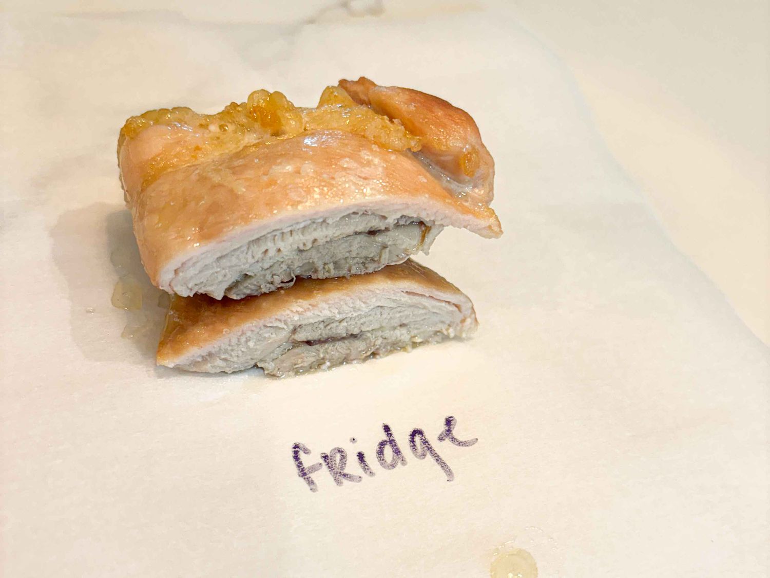 Side view of fridge result