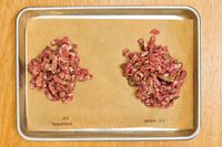 Different sizes of grind sausage using Weston #8 Electric Meat Grinder