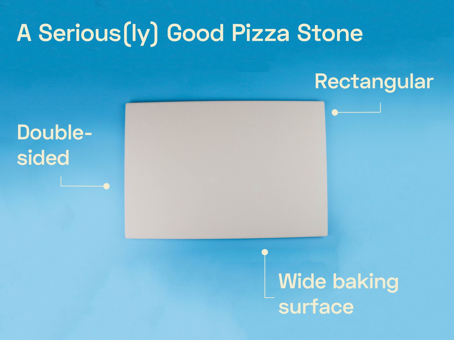 a graphic showing the best parts of a pizza stone