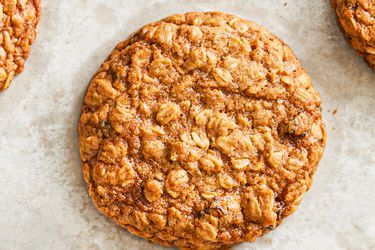 Overhead view of cookie