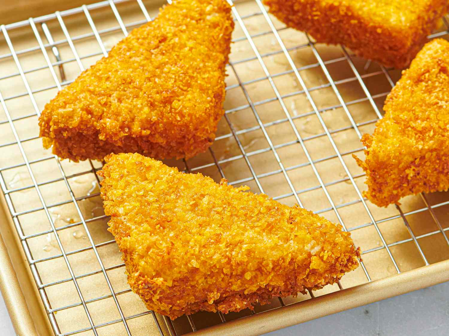 Overhead view of fried cheese frenchees