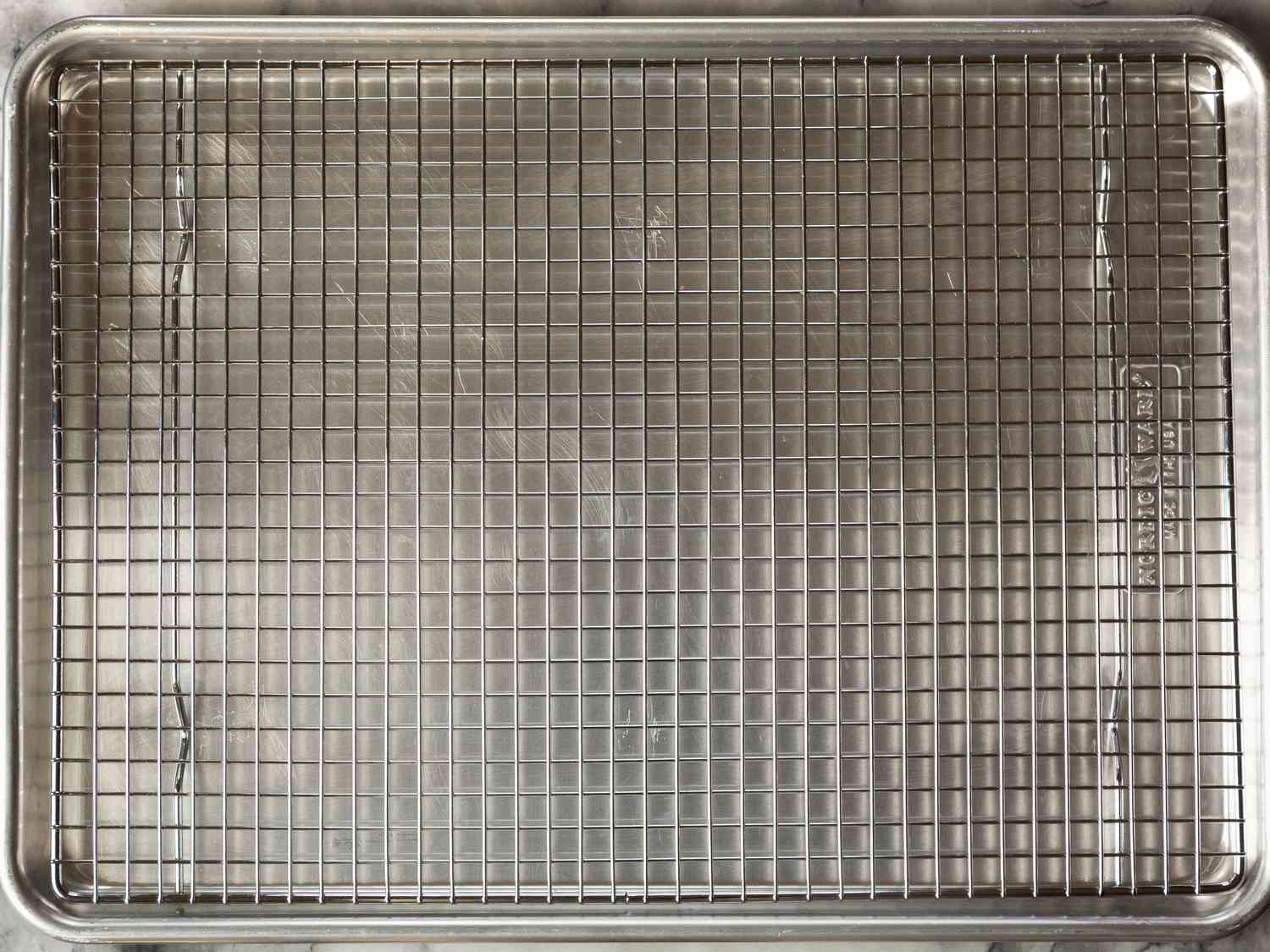 our winning wire cooling rack in a sheet pan