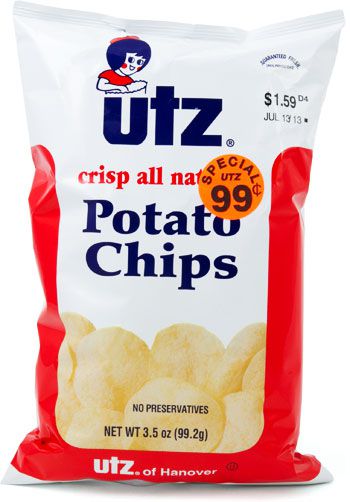 A bag of Utz potato chips 