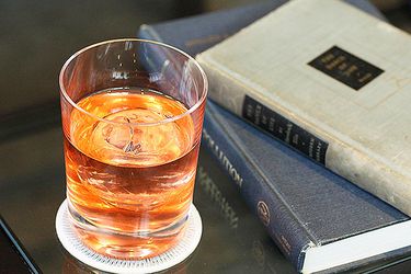 A Dutch Oven cocktail as made at The Hawthorne Bar, formerly located in Boston, MA.