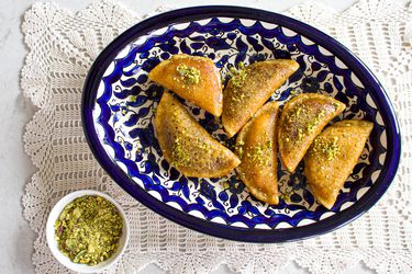 Overhead view of qatayeh