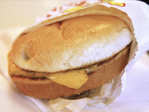 An In-N-Out grilled cheese sandwich in a wrapper