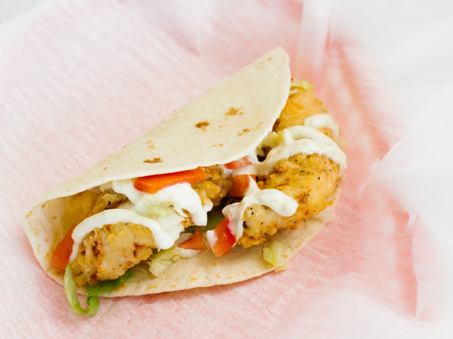 Taqueria del Sol's Fried Chicken Taco.