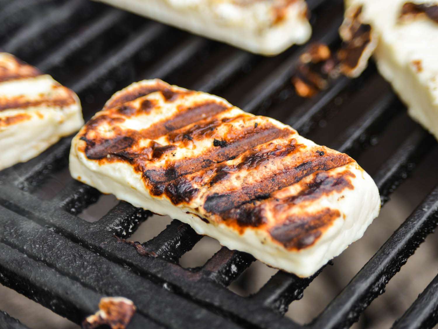 Cheese being grilled.