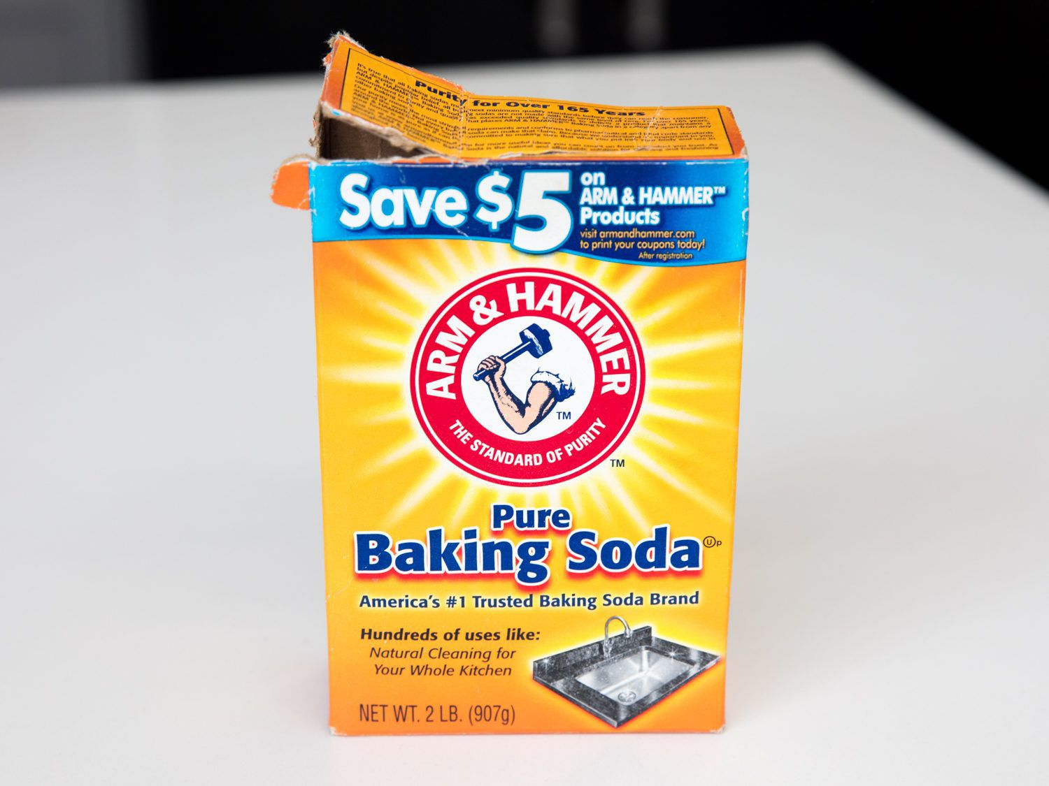 A box of baking soda, good for many things, including kitchen fire safety