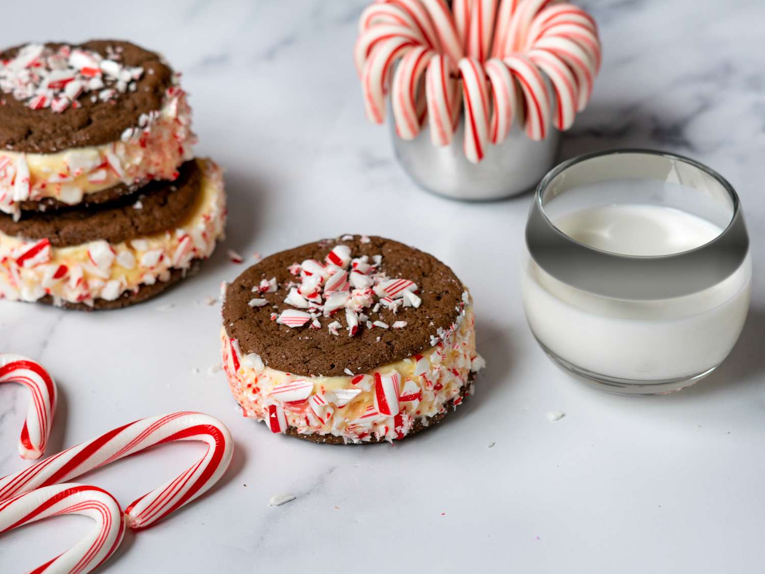 Milk Pep Candy Cane Ice Cream Sandwiches-1-2