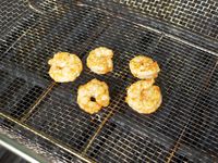 shrimp in outset grill basket