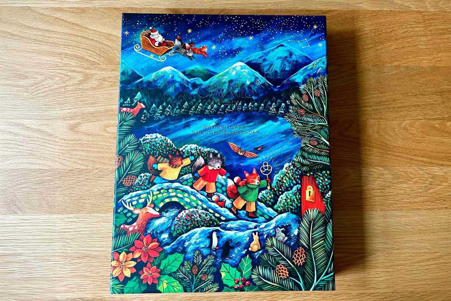 The front cover of the Compartés chocolate Advent calendar