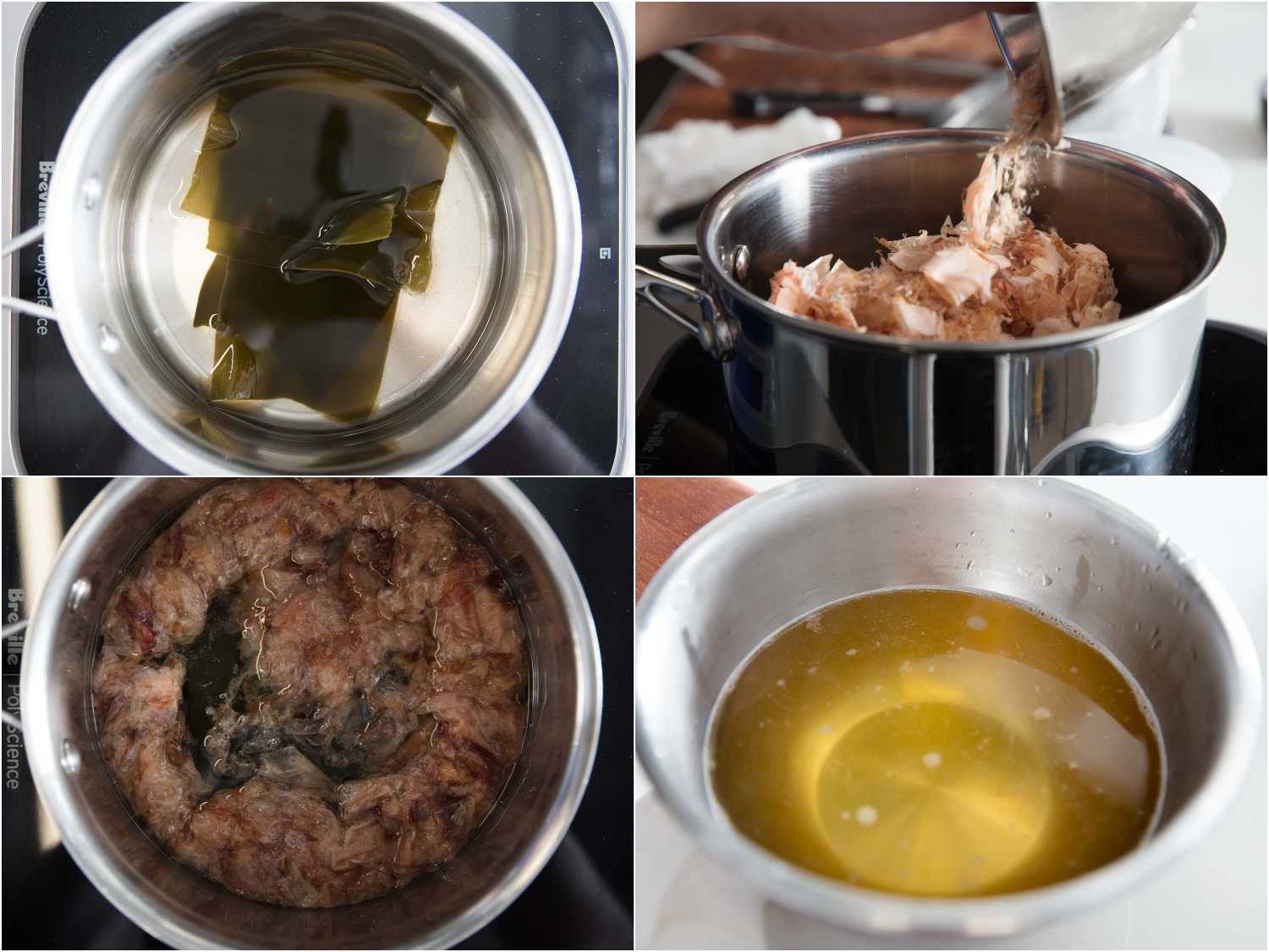 Process of making dashi for the tare