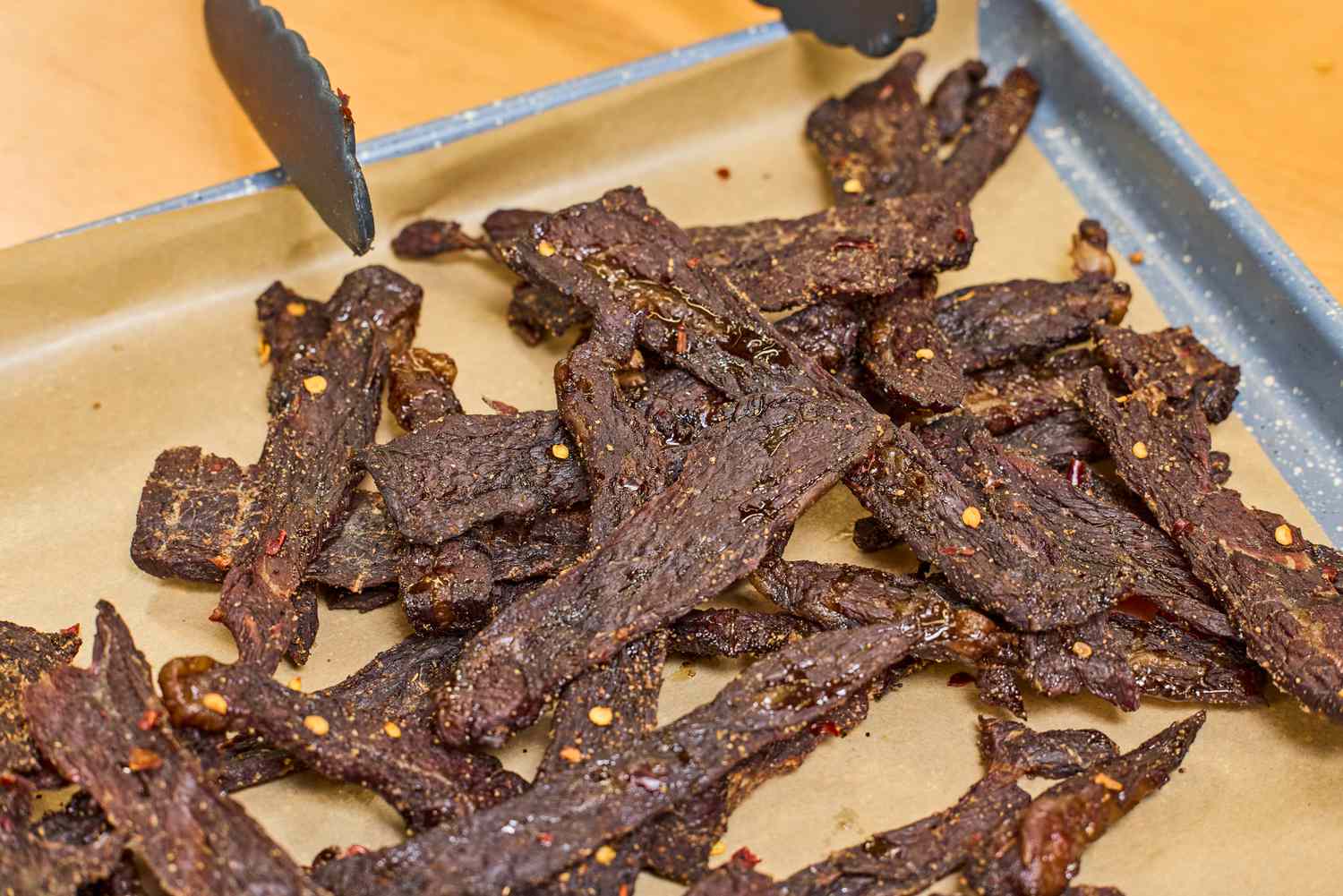 The food sample is displayed