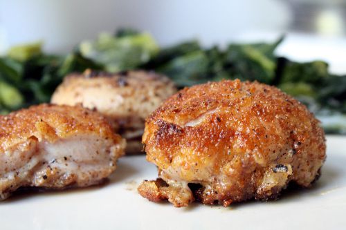 A plate of deep-fried lamb's testicles, also known as Rocky Mountain oysters.