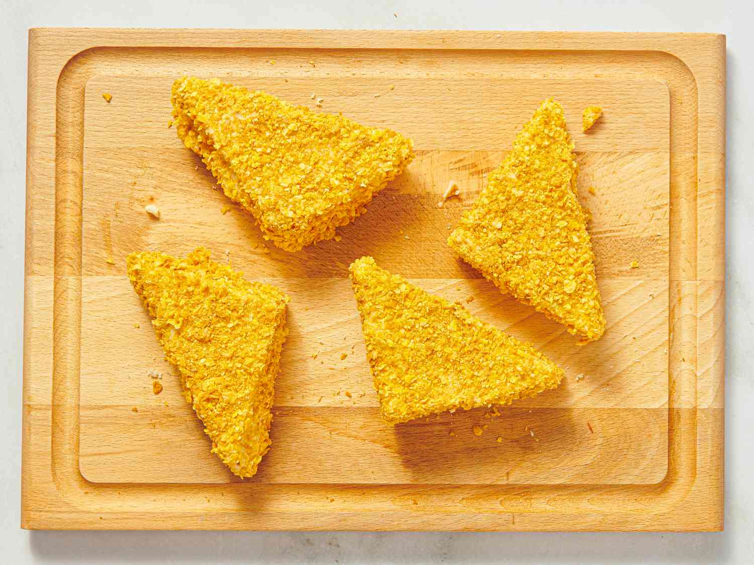 Overhead view of fried cheese frenchees