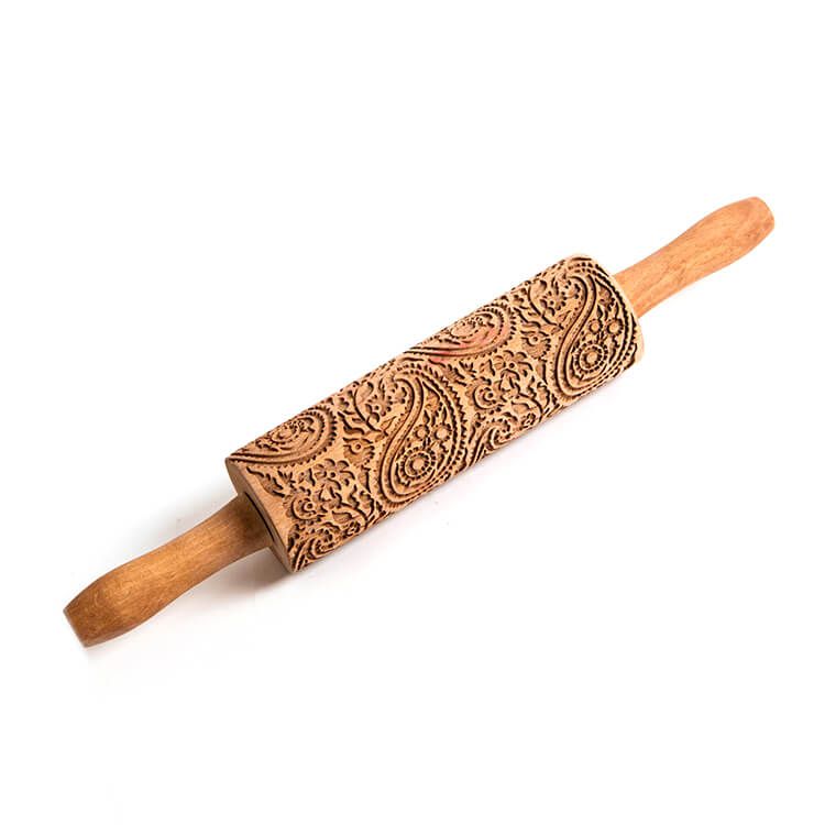 Algis Crafts Paisley Embossing Rolling Pin